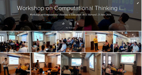 Workshop on Computational Thinking in Education
