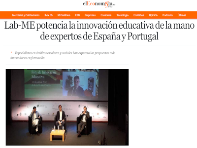 Jesús Moreno León participa en LAB-ME, el foro de innovación educativa